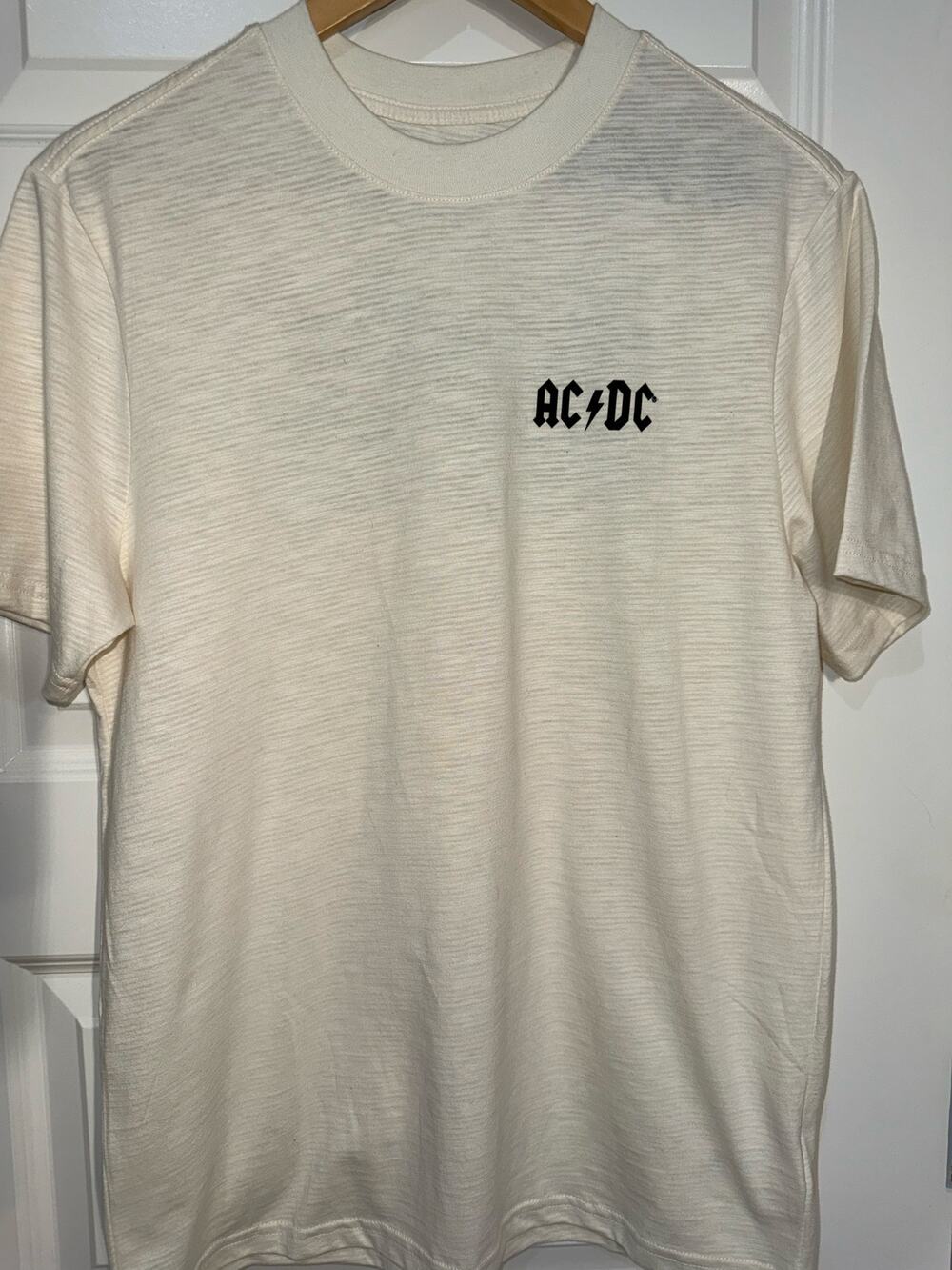 AC/DC Back in Black Concert T-Shirt, Women's Size S